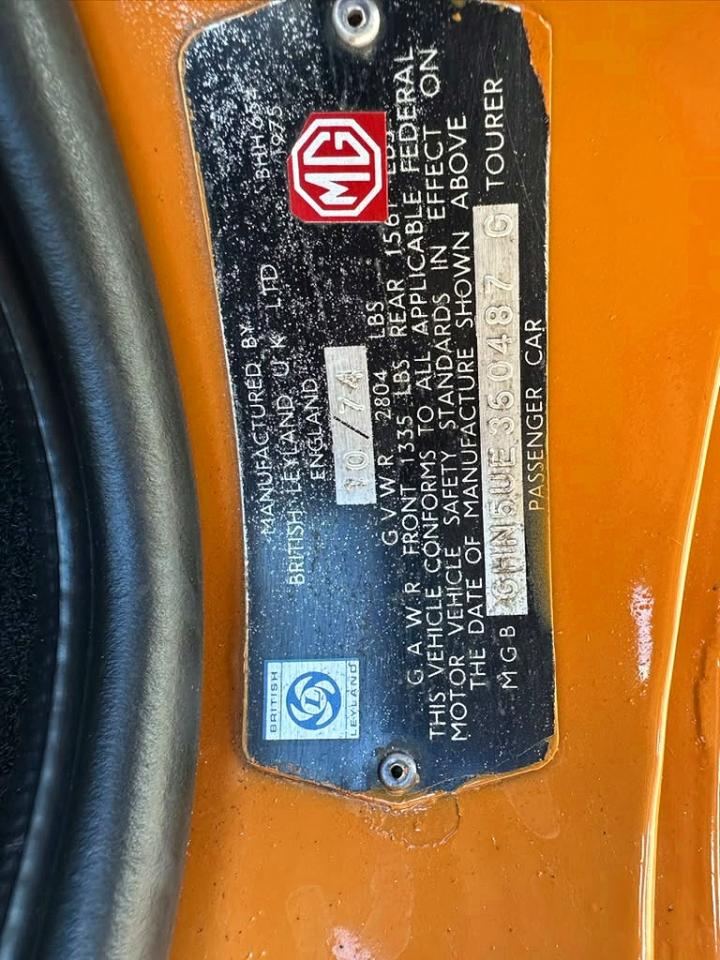 1974 MGB ROADSTER